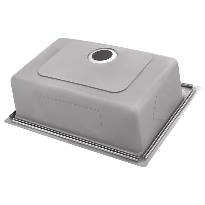 Ruvati 27-inch Undermount Workstation 16 Gauge Stainless Steel Kitchen Sink Single Bowl - RVM5227