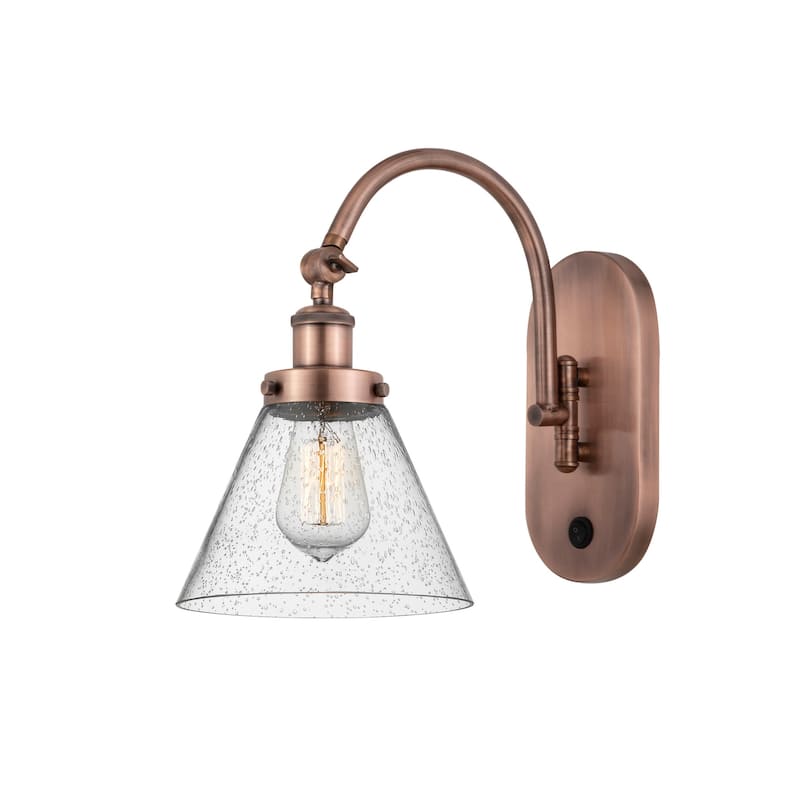 Innovations Lighting 918-1W-13-8 Cone Sconce Cone 13" Tall Wall Sconce