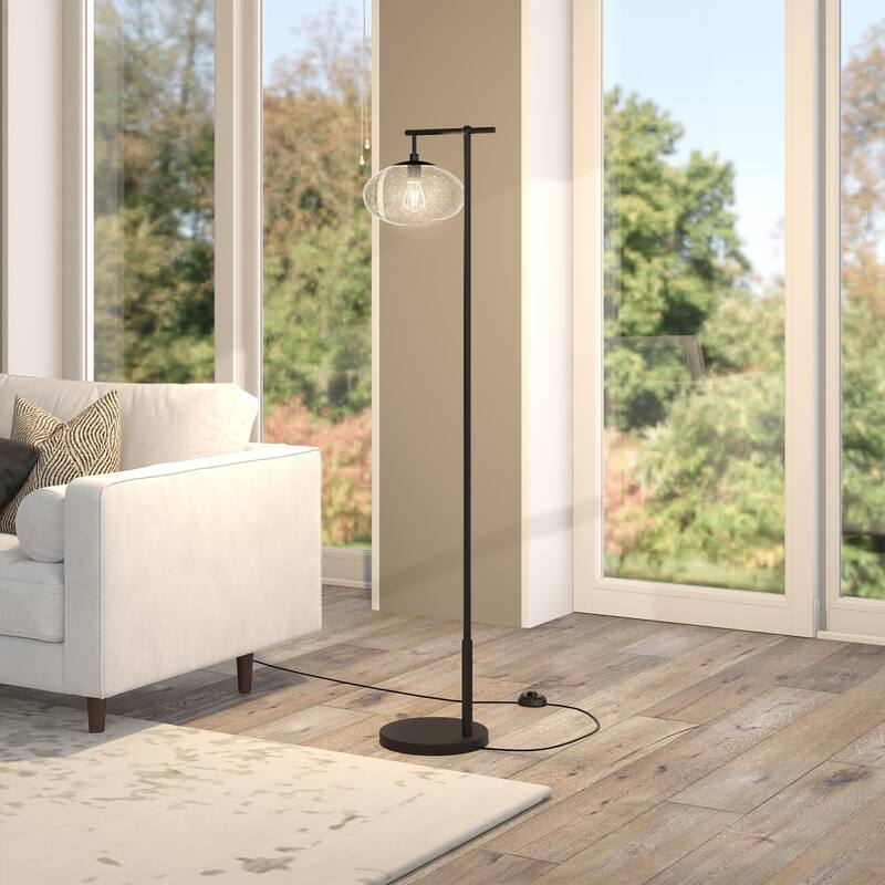 Blume 68" Tall Floor Lamp with Glass Shade