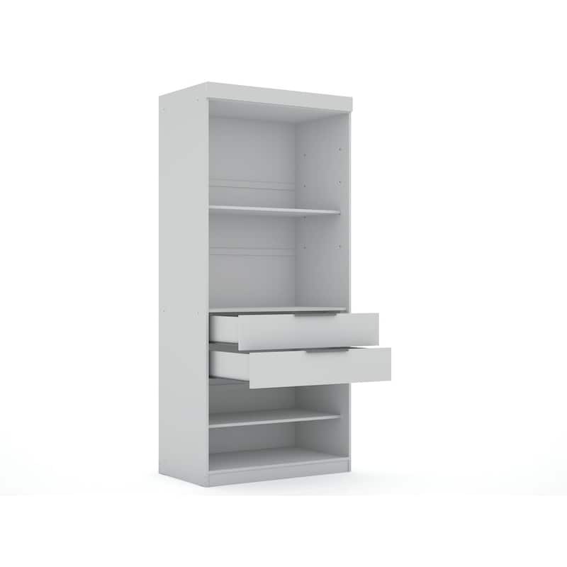 Mulberry 2.0 Sectional Modern Armoire Wardrobe Closet