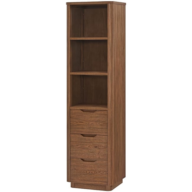 Miseno MV-HARB20-SCA Harbin 72" Wood Free Standing Linen Tower