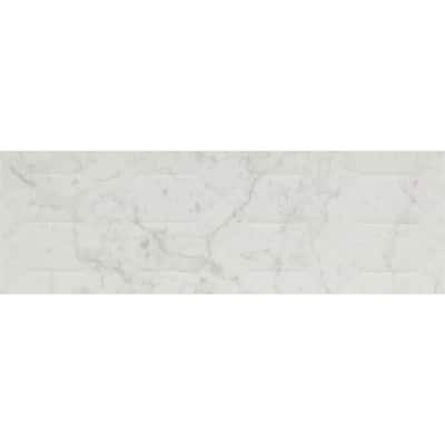 TileHQ 8 x 24 Ceramic Multi-Wave Crest Wall Tile (10 PC per Carton) (12.80 SQFT per Carton)