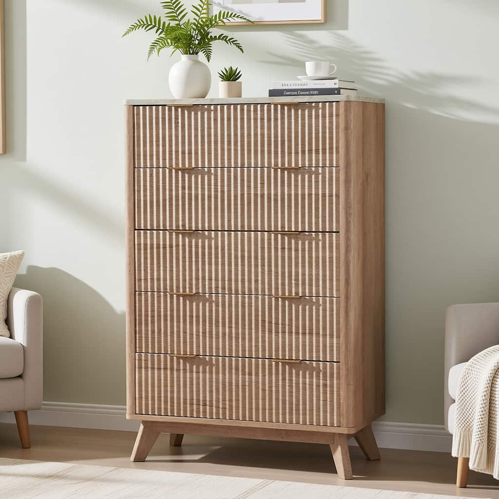 modern tall narrow dresser 8-Drawer Dresser, Tall Narrow Storage Chest, Small Space Organizer Ebern Designs Color: Charcoal Gray