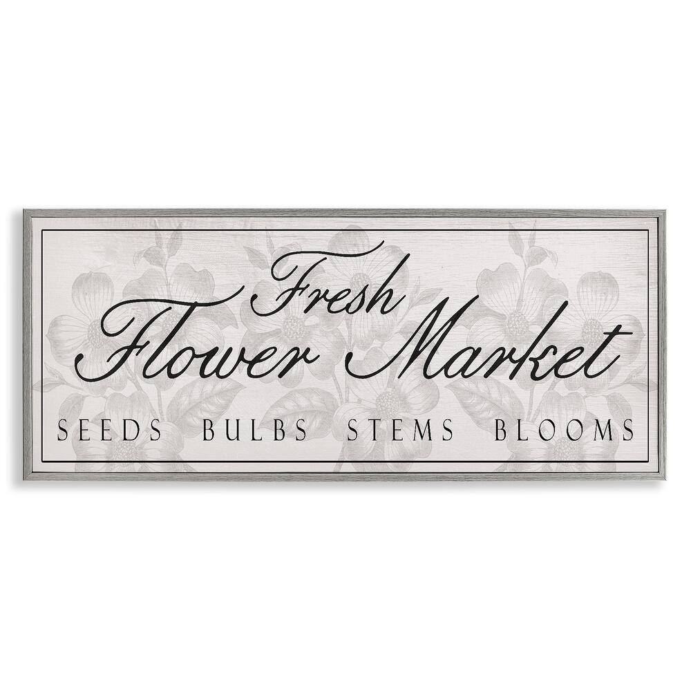 Stupell Vintage Fresh Flower Market Framed Giclee Art Design By Lil' Rue