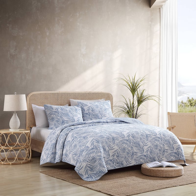 Tommy Bahama Palmday Cotton Reversible Quilt Set