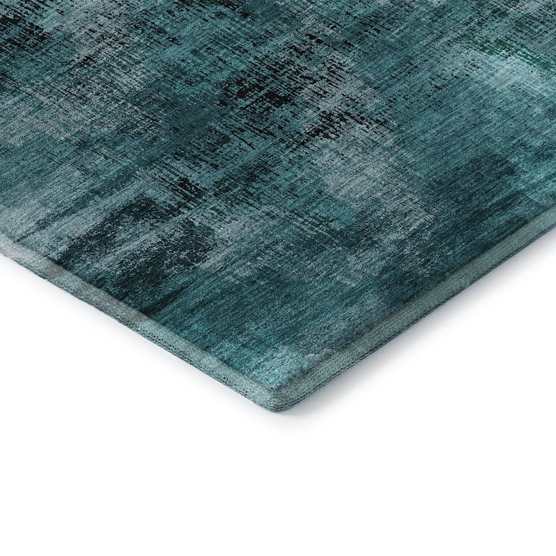 Premium Washable Super Soft Brushstrokes Modern V Mayfield Rug