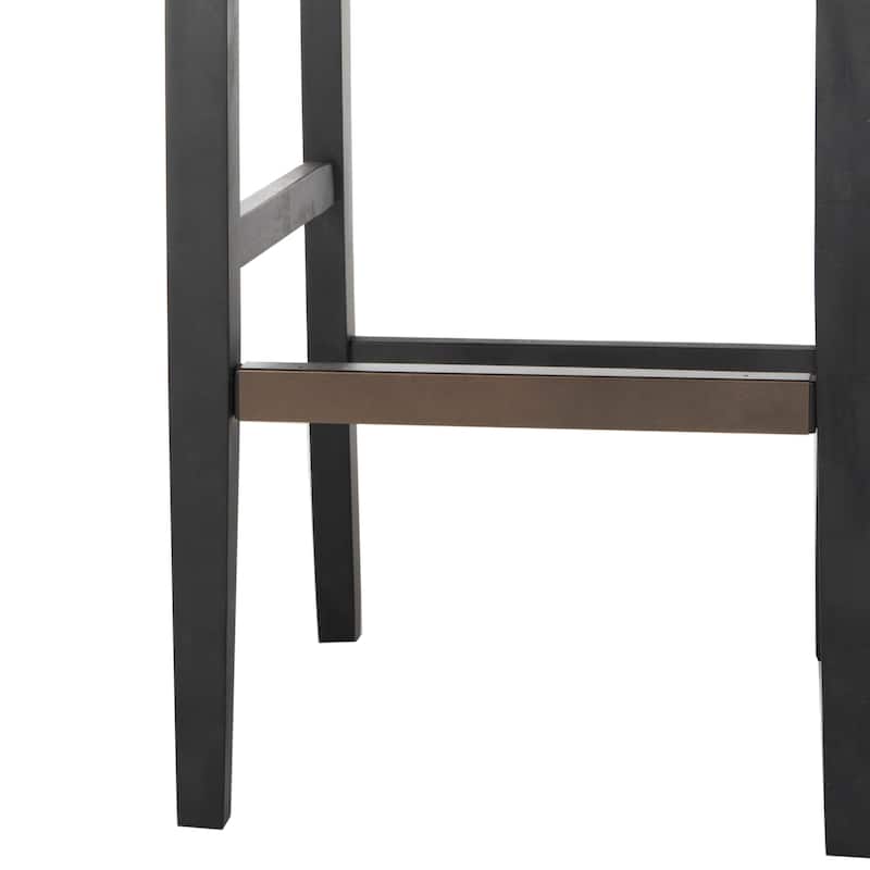 SAFAVIEH Kassandra Taupe/ Grey 30-inch Bar Stool - 18.9" x 22" x 43.7" - 19Wx22Dx44H