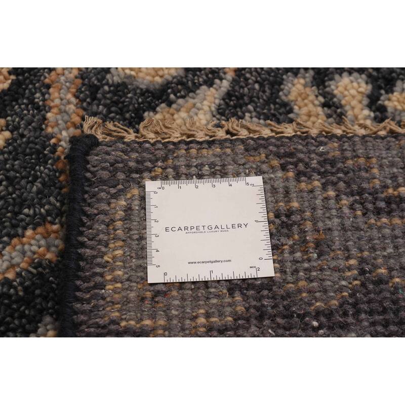 ECARPETGALLERY Hand-knotted Jules Serapi Dark Navy Wool Rug - 7'9 x 9'11