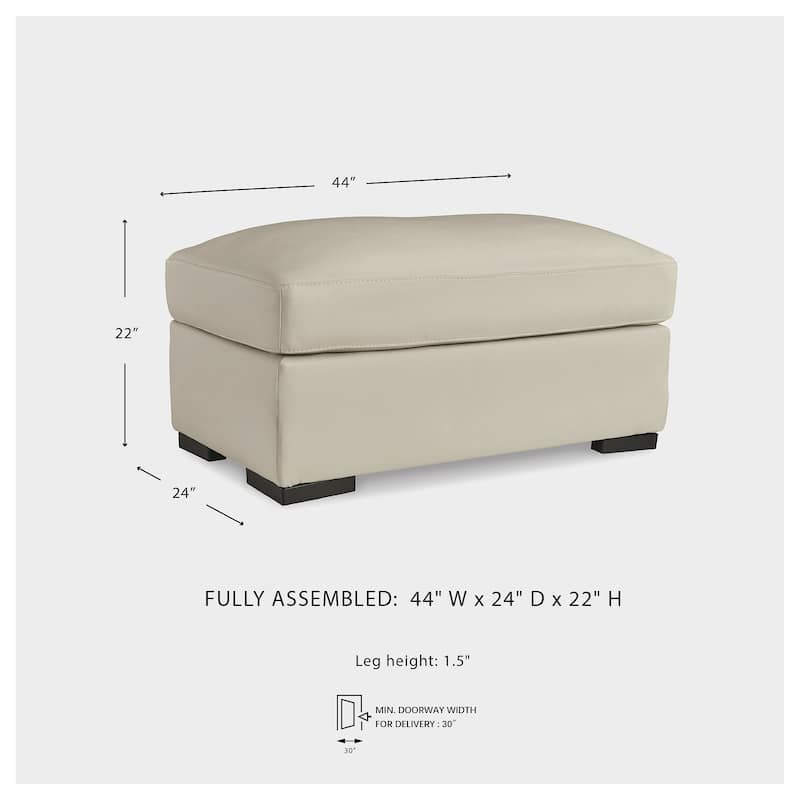 Signature Design by Ashley Treasure Trove Beige Ottoman