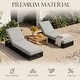 preview thumbnail 60 of 112, Patio Recline Chairs Adjustable Chaise Lounge with Cushions (Set of 2)