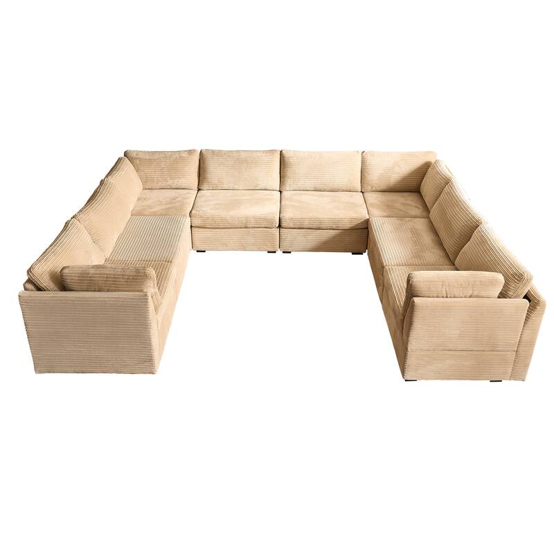 OVIOS Art-Style Deep-Seat Sofa