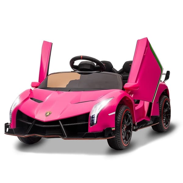 slide 2 of 12, Kids 12V Ride on Car Pink