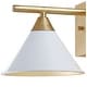 preview thumbnail 23 of 23, Caleb Metal Vanity, White/Gold by JONATHAN Y