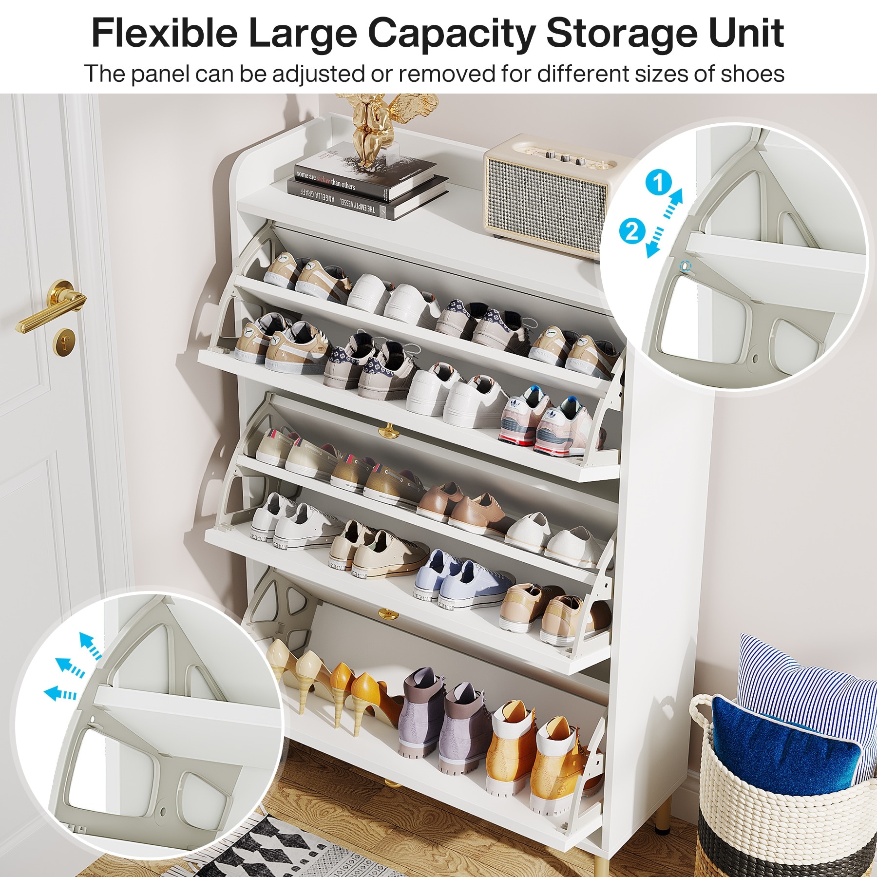 Shoe storage drawers clearance