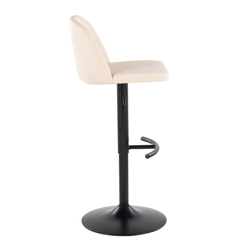 Strick & Bolton Oscar Adjustable Bar Stool with Rounded T Footrest (Set of 2)
