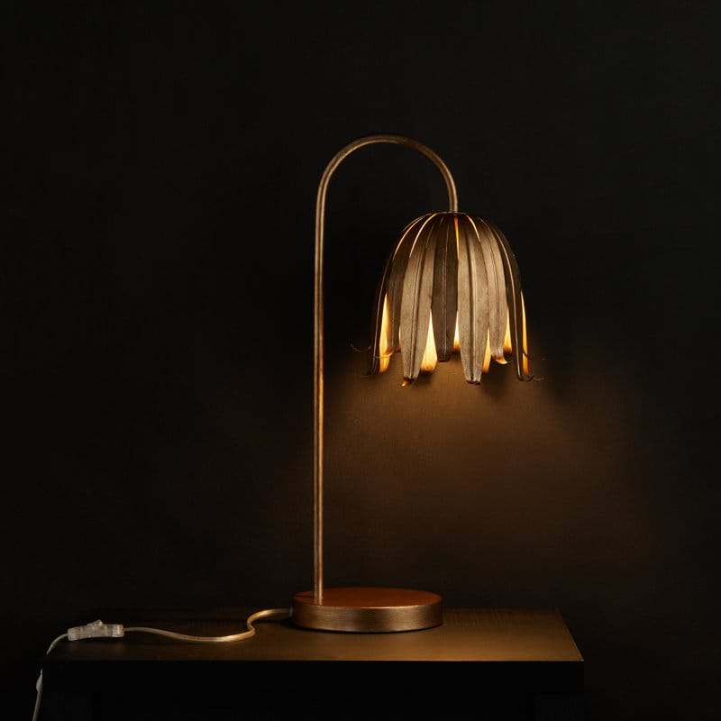 Acroma 23.63" Arched Steel Dimmable Table Lamp - N/A