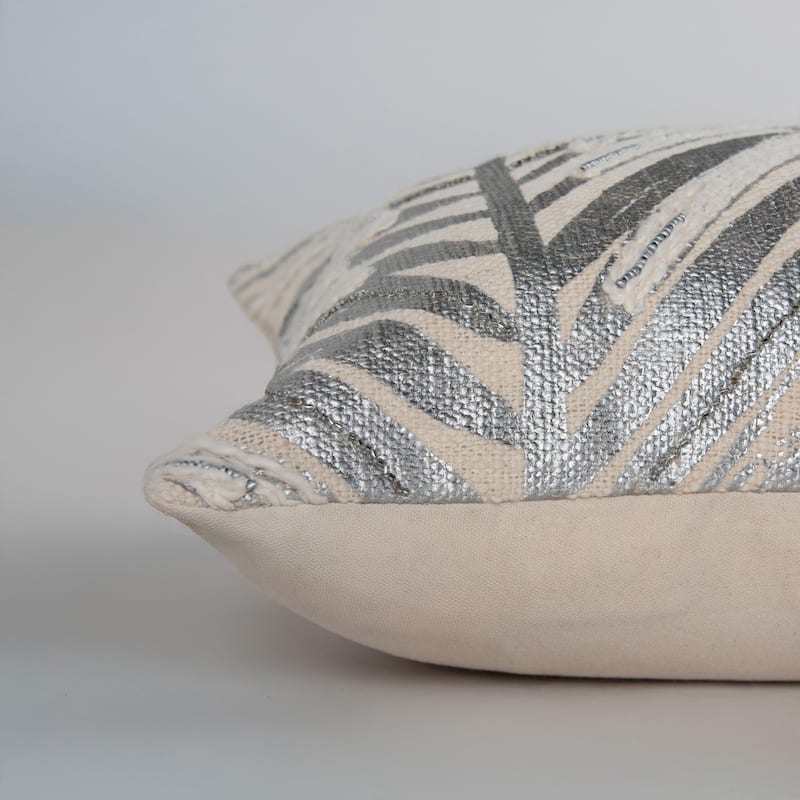 Rizzy Home Botanical Embroidered Throw Pillow