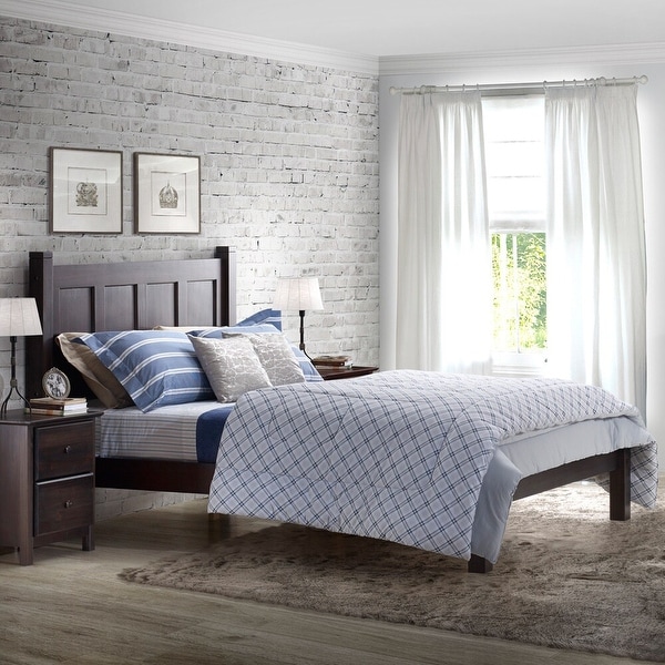 Grain Wood Furniture Shaker Panel Queen Solid Wood Platform Bed. Opens flyout.
