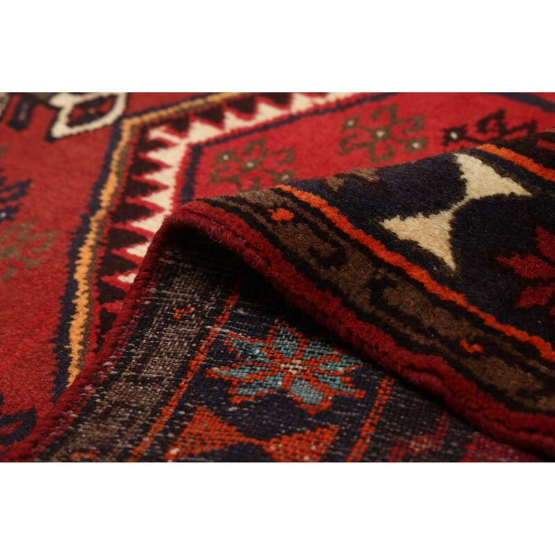 ECARPETGALLERY Hand-knotted Andelz Dark Red Wool Rug - 3'3 x 4'10