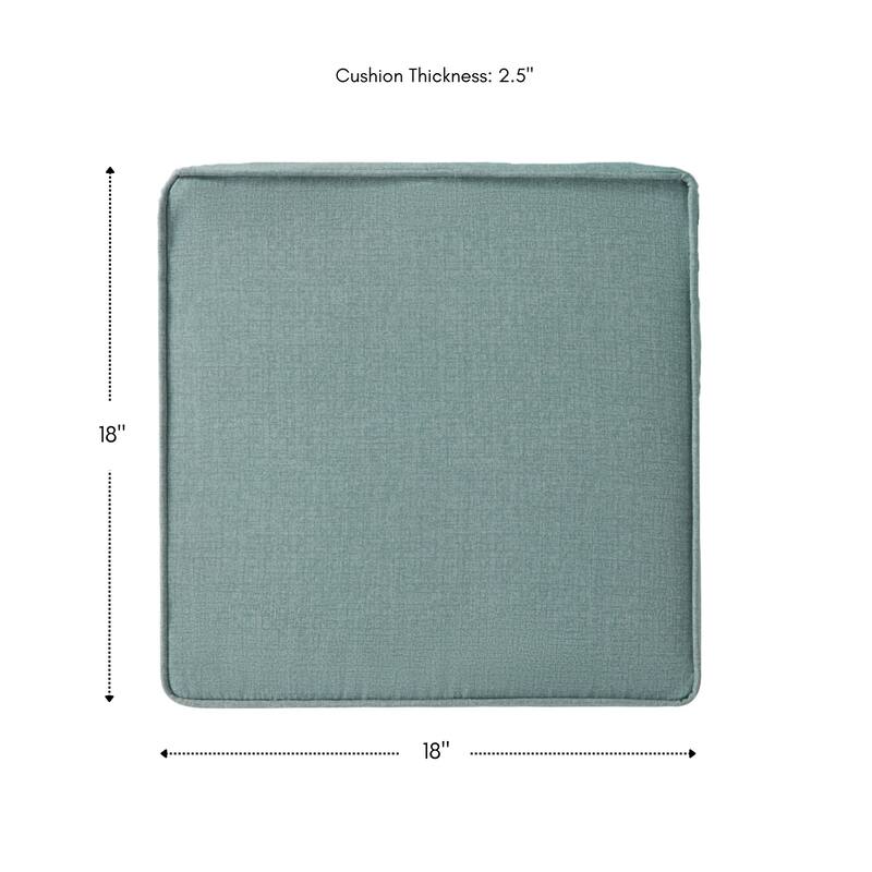 Greendale Home Fashions 18" Square Outdoor Chair Pad (Set of 2)