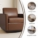 preview thumbnail 77 of 154, Set of 2 Modern Swivel Accent Armchairs Upholstered Arm Chairs
