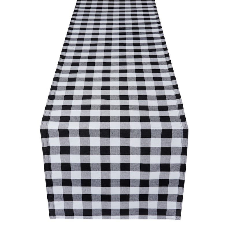 Buffalo Check Table Runner - 13x90 - Black/White