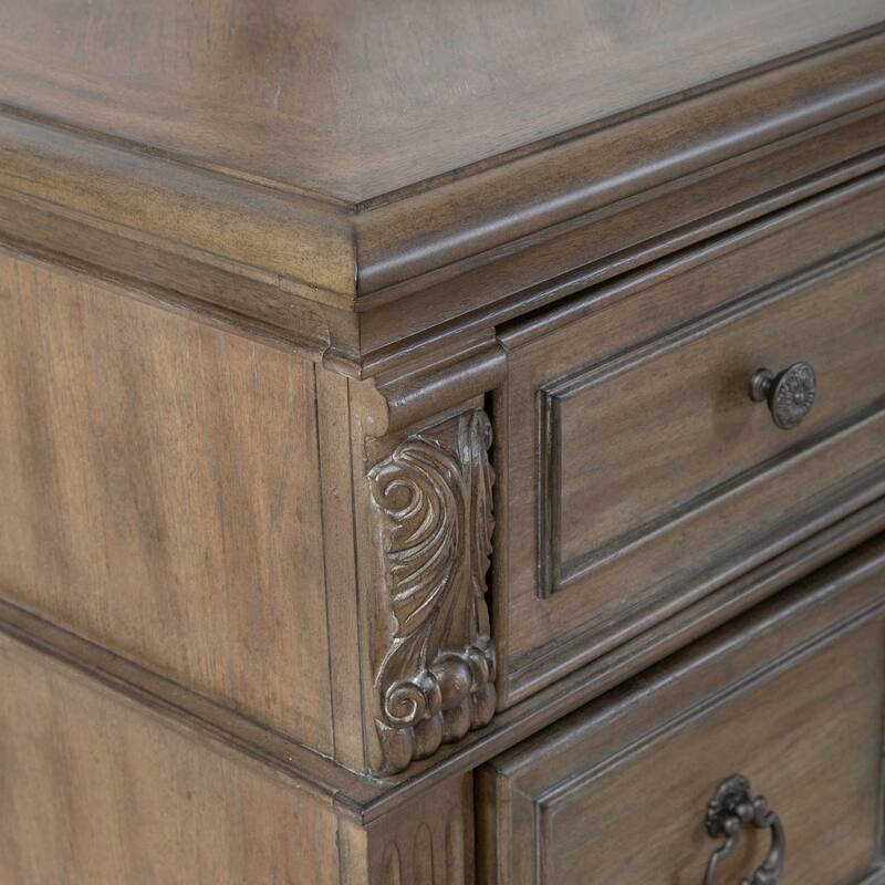 Liberty Furniture Carlisle Court Chestnut Finish Bedroom Dresser and Mirror