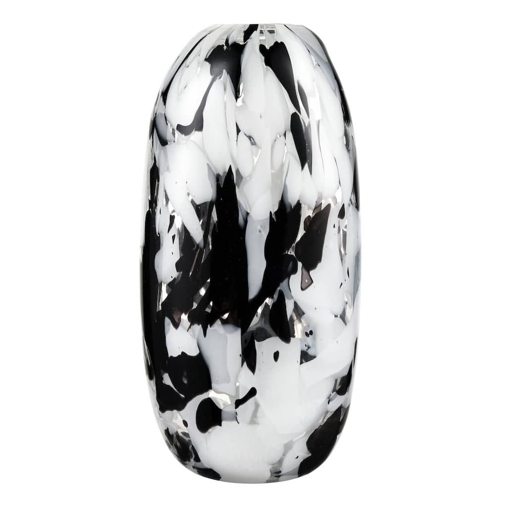 Elk Home Gisli Black Glass Contemporary 6 Inch Wide Vase