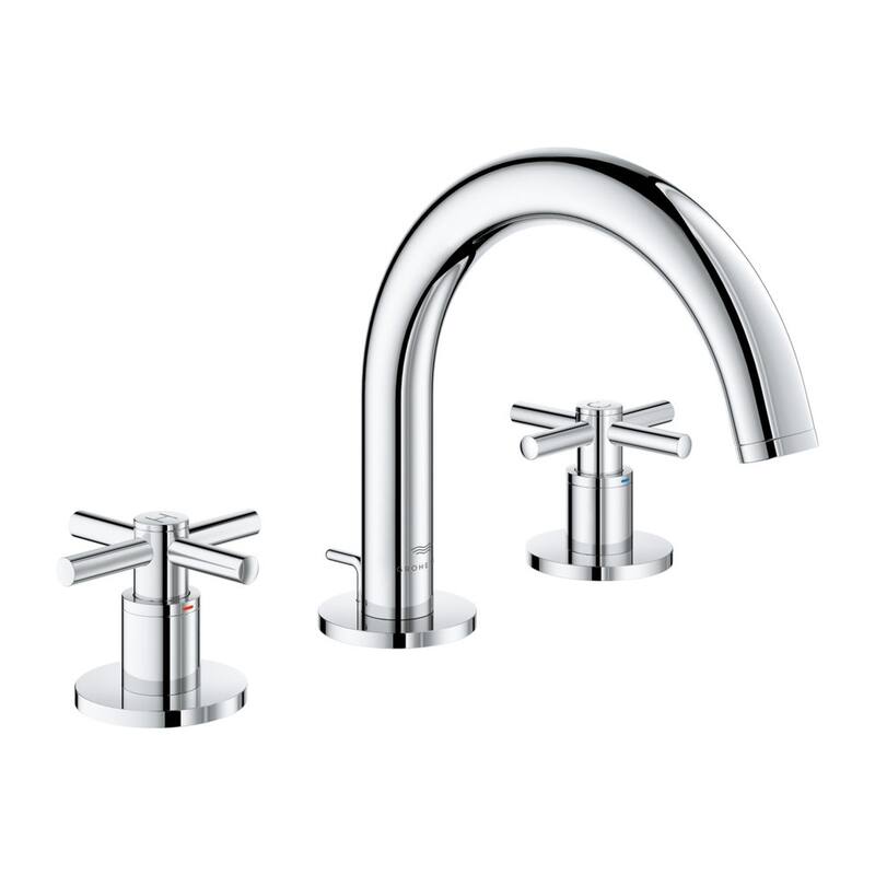 Grohe 20 660 Atrio New 1.2 GPM Widespread Bathroom Faucet with Pop-Up - Brushed Cool Sunrise