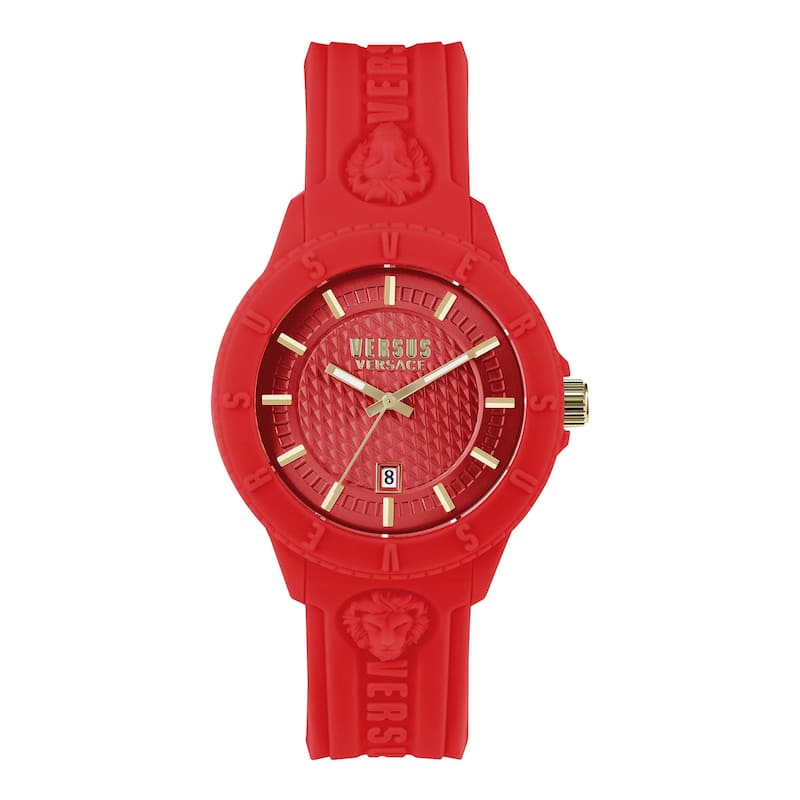 Versus Versace Tokyo Silicone Watch - Red