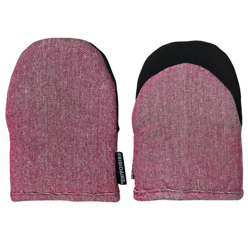 Red Heat Resistant Thick Soft Quilted Lining Kitchen Mini Oven Glove Mitts - 1 pair