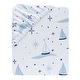 preview thumbnail 5 of 4, Lambs & Ivy Little Skipper Cotton Nautical Sailboat Fitted Crib/Toddler Sheet - Crib