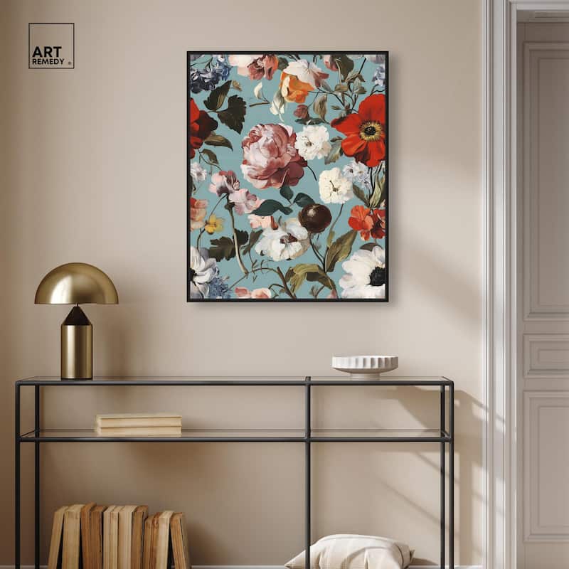 Floral Tapestry I Canvas by Art Remedy