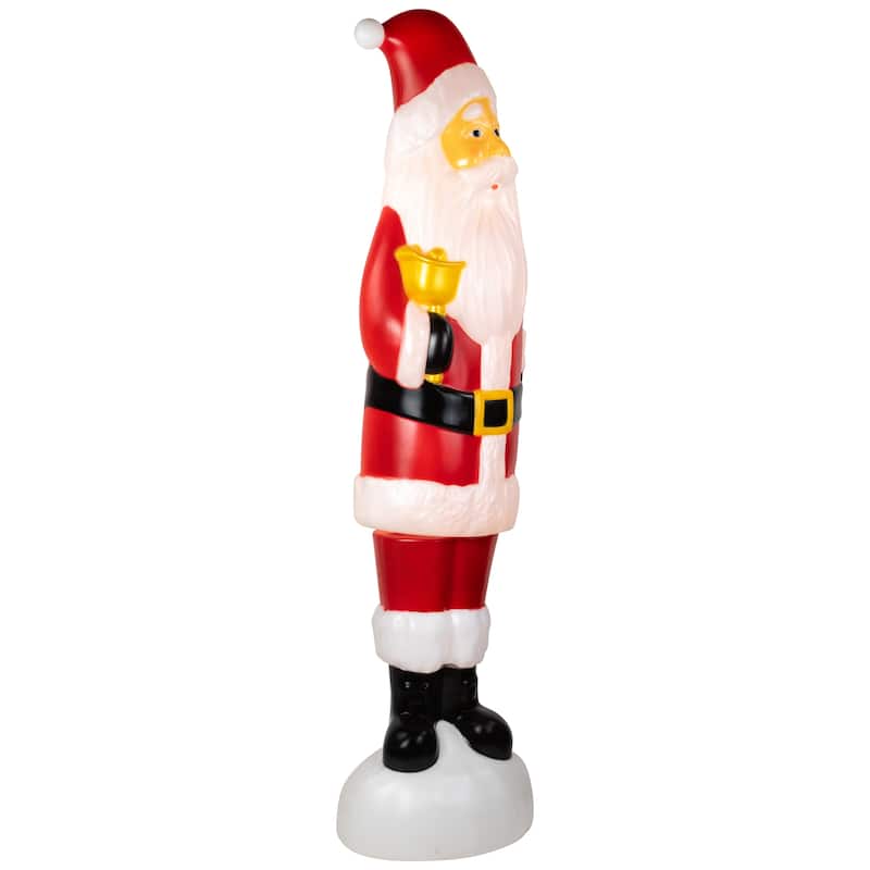Lighted Blow Mold Santa Claus Outdoor Christmas Decoration - 59" - Red