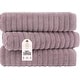 preview thumbnail 59 of 61, Classic Turkish Towels Cotton Bath Sheets Set of 3 Oversized Ribbed Towels, Ultra-Soft & Absorbent - 40x65 Mauve