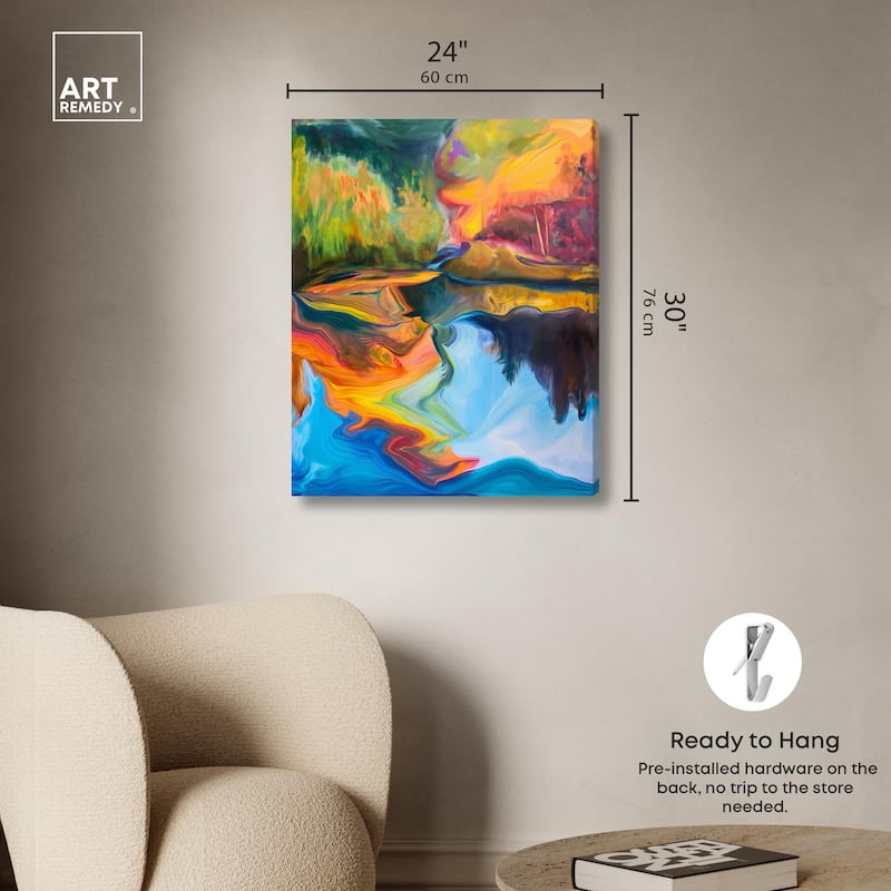 Aurora's Embrace Canvas by Art Remedy, Gallery Wrapped