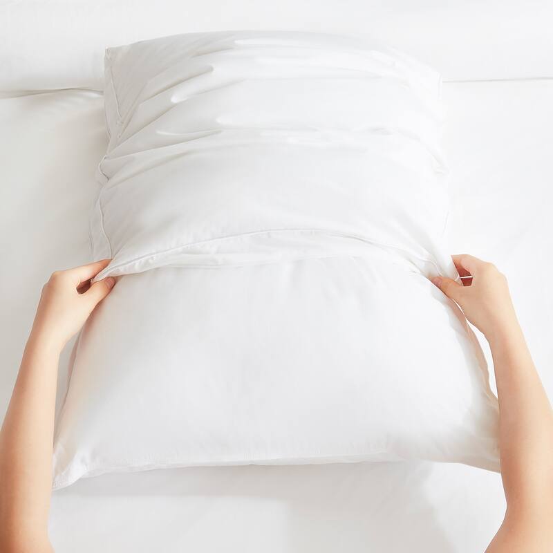 3-in-1 Adjustable Down Alternative Pillow By DOWNLITE® (Hypoallergenic) - White