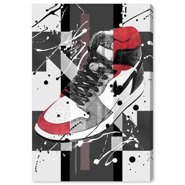 Notoriart Flashy Red Sneaker Gallery Wrapped Sneaker 1 Piece