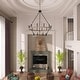 preview thumbnail 66 of 88, Acroma 20-light Modern Farmhouse 40In Round Wagon Wheel Chandelier with UL
