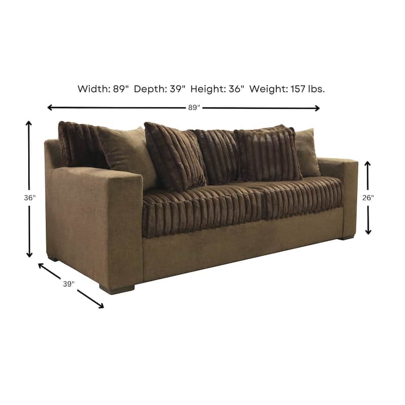Woodhaven Furniture Studio Cord Sofa