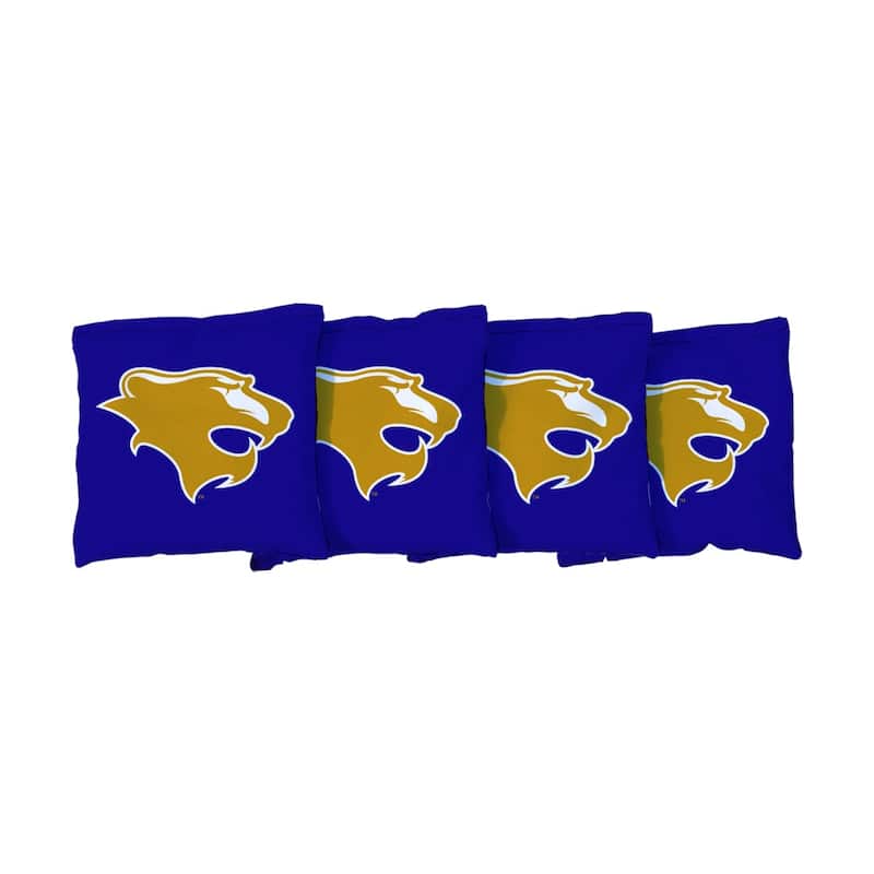 Georgian Court Lions Blue Cornhole Bags - All-Weather Resin Filled