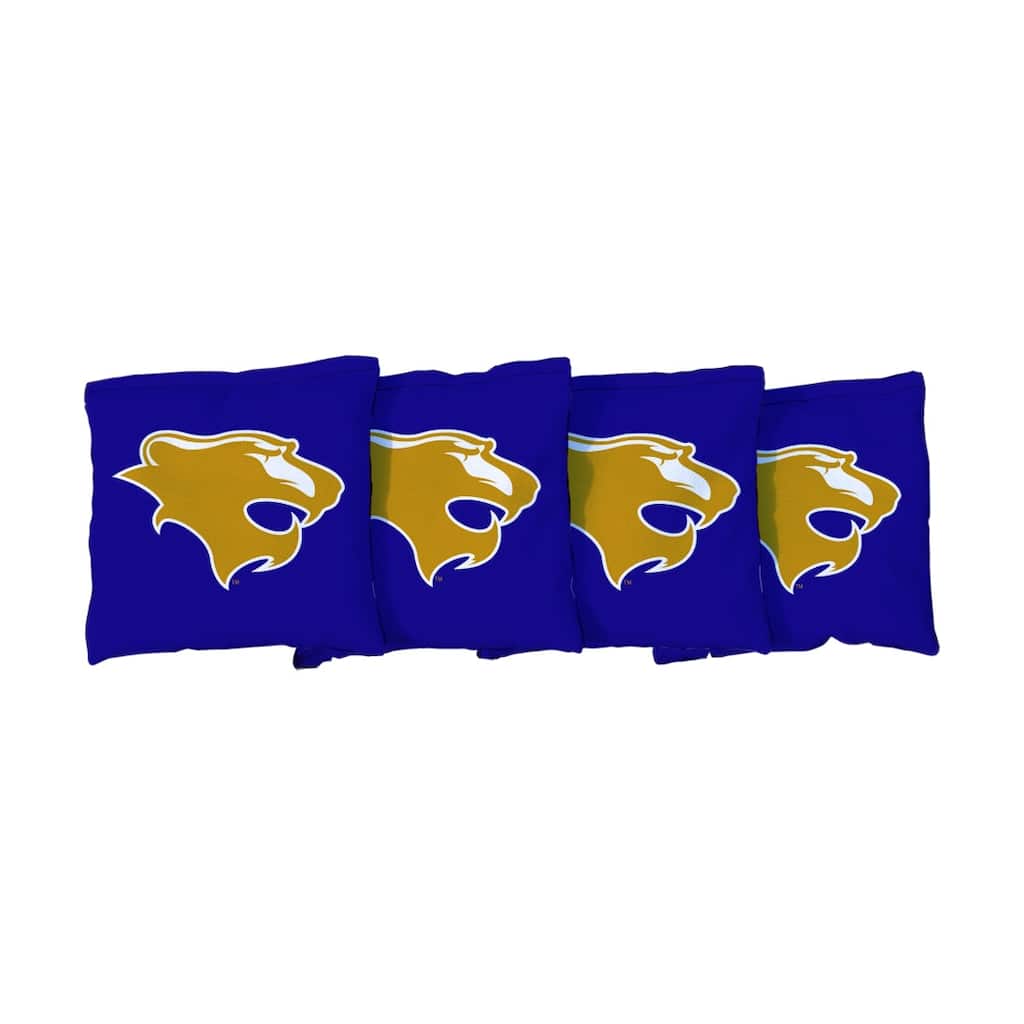 Georgian Court Lions Blue Cornhole Bags