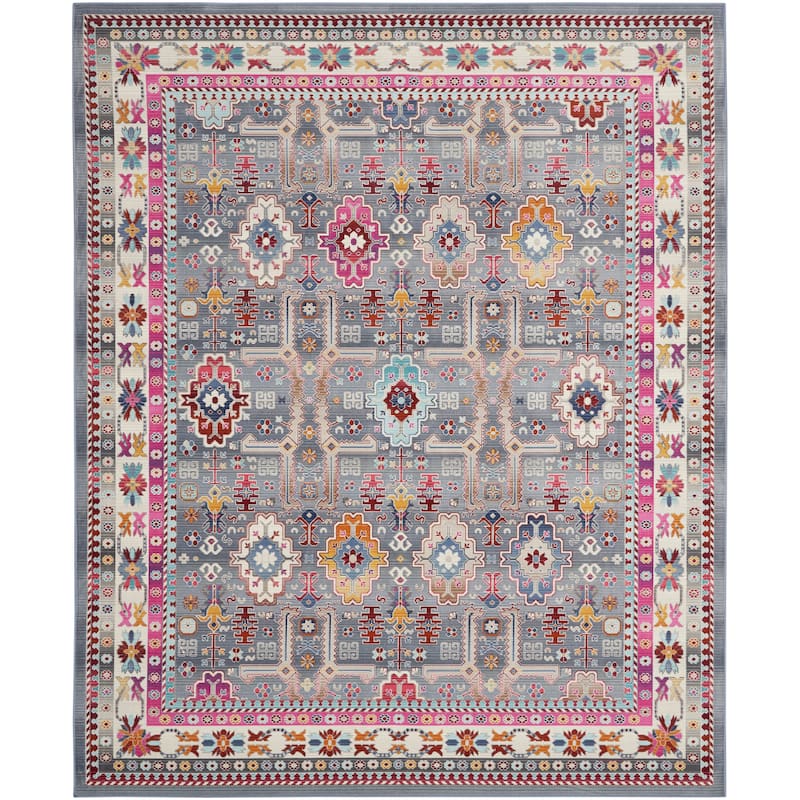 Nourison Vintage Kashan Modern Persian Geometric Medallion Area Rug