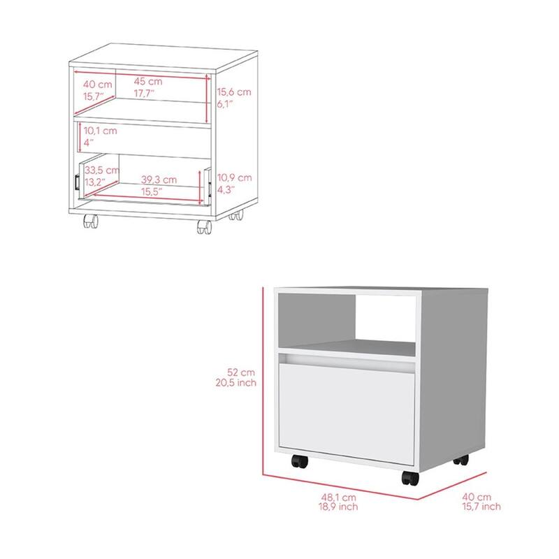 Laurel 2 Piece Bedroom Set,Nightstand + Armoire,White，for Bathroom,Living Room,Bedroom