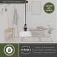preview thumbnail 5 of 14, Beloit Farmhouse Kitchen Island Mini Pendant Ceiling Light Clear Seeded Glass