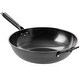 preview thumbnail 1 of 3, 13 Inch Heavy Gauge Carbon Steel Wok in Black