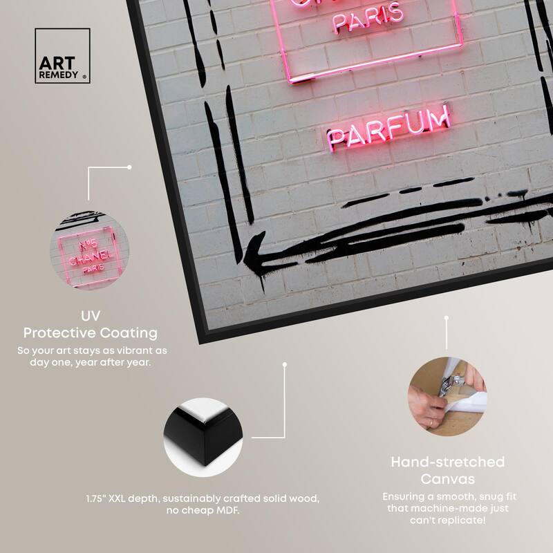 Parisian Perfume Canvas by Art Remedy