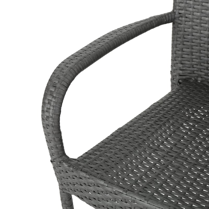 Geri Outdoor Wicker 7 Piece Dining Set by Christopher Knight Home