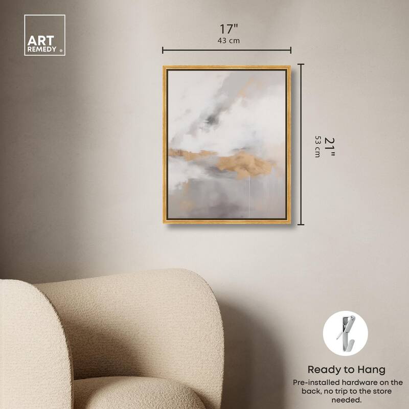 Fleeting Gold II Canvas by Art Remedy