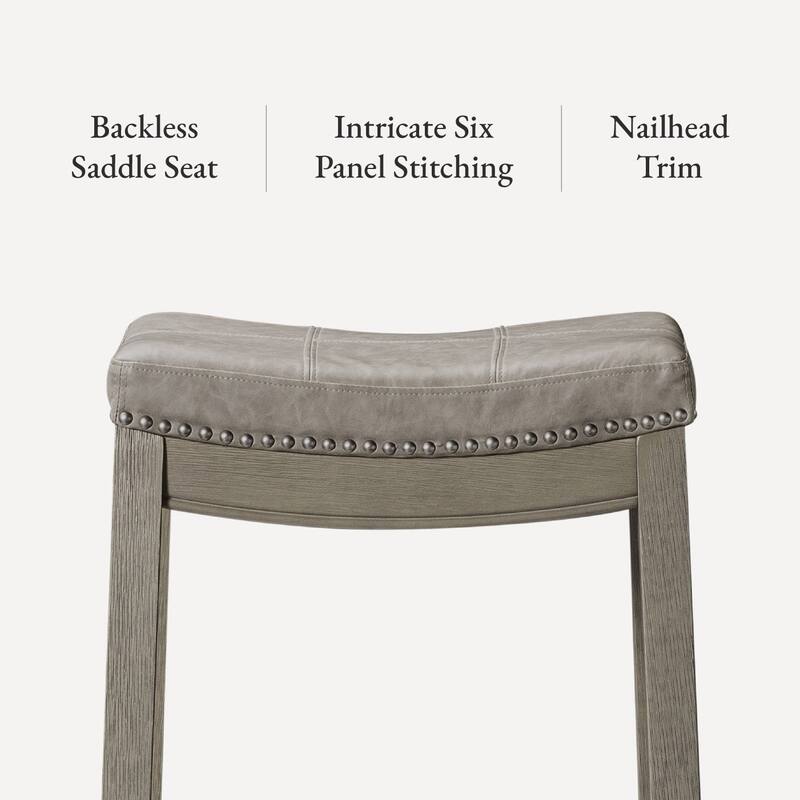Maven Lane Sophia Saddle Kitchen Dining Stool